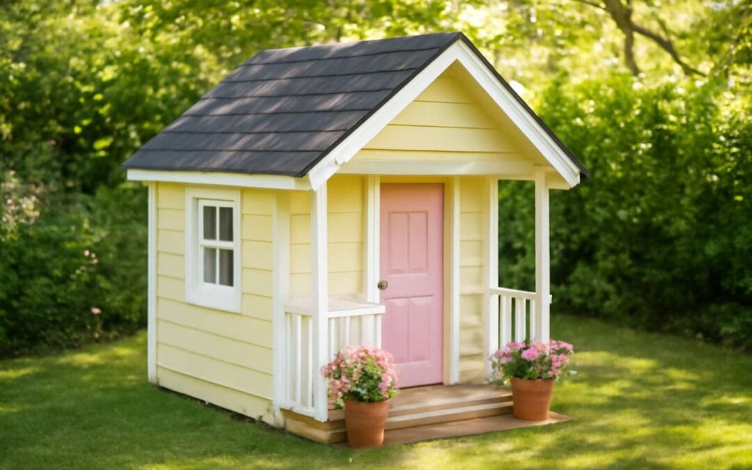 Cozy backyard haven: wendy house small ideas for imaginative play